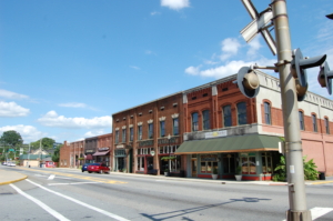 Main Street of Historic Downtown Cartersville, Georgia